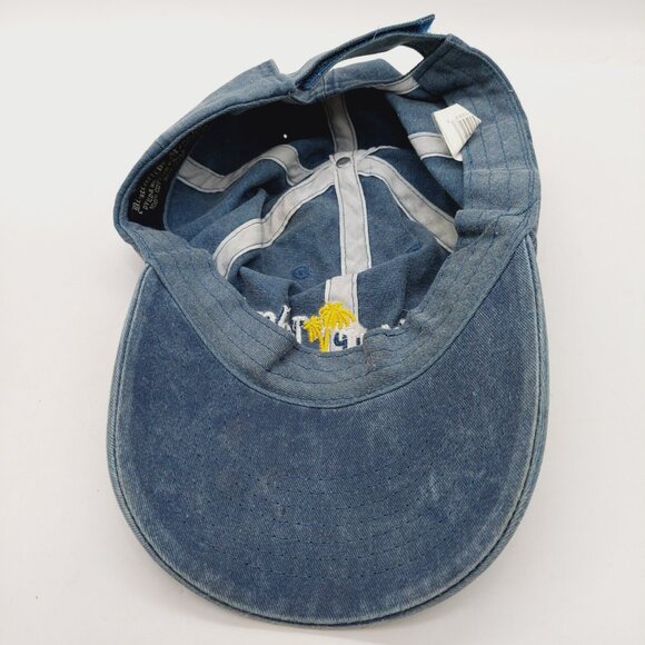 Harbour Island Tampa Bay Hat Blue Yellow Strap Back Embroidered - Picture 4 of 7